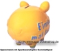 Preview: Sparschwein 3D Design Einfach mal Danke gelb Keramik D